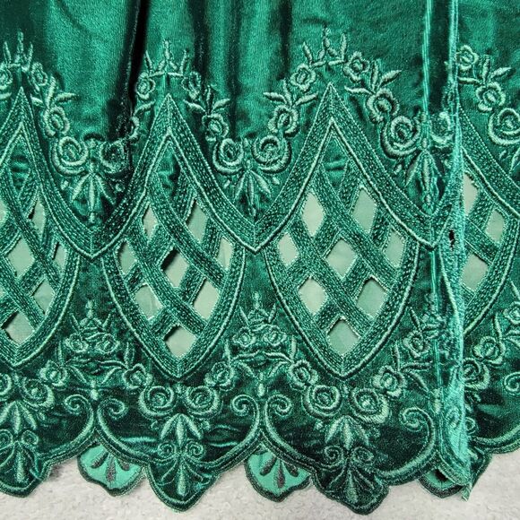 Vintage Cloak of‎ Many Colors Liberty Lucrezia Green Velvet Top & Skirt Size 12 - Picture 8 of 14